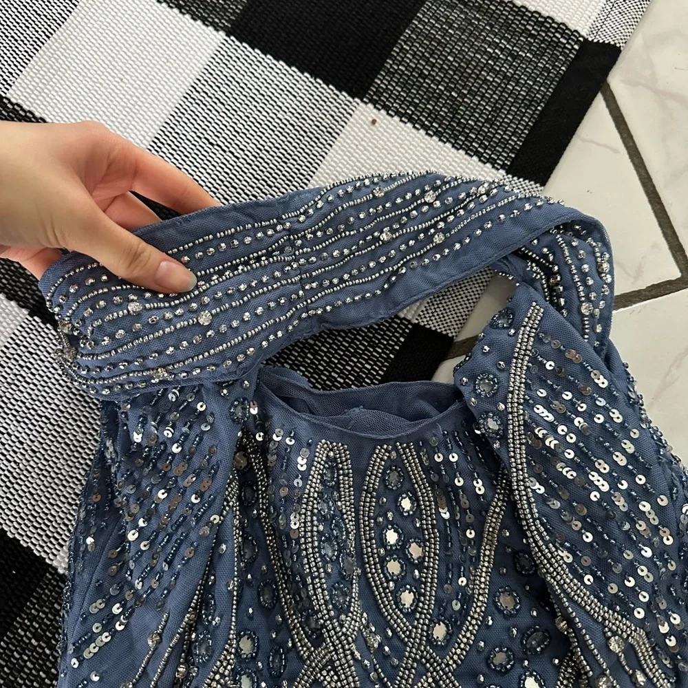 Zara Mirrored Beaded Jeweled Bag - Picture 3 of 4